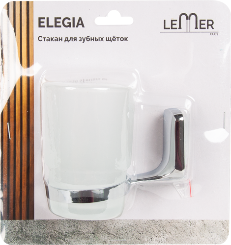 Стакан для зубных щеток Lemer Elegia стекло - фото 3