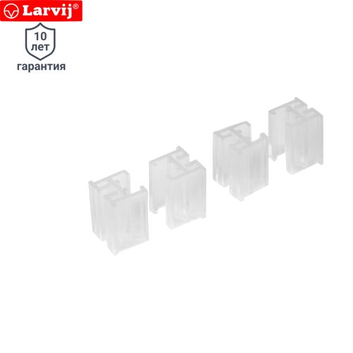 Фиксатор полки Larvij пластик цвет прозрачный 4 шт