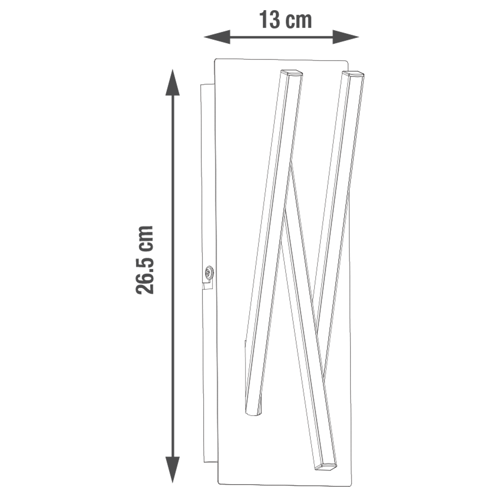 Настенный светильник светодиодный Inspire Otok, холодный белый свет, цвет хром - фото 9