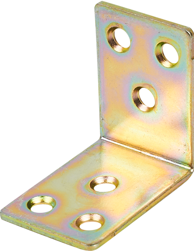 Уголок мебельный KSZ 40x40x30x1.5 желтый цинк