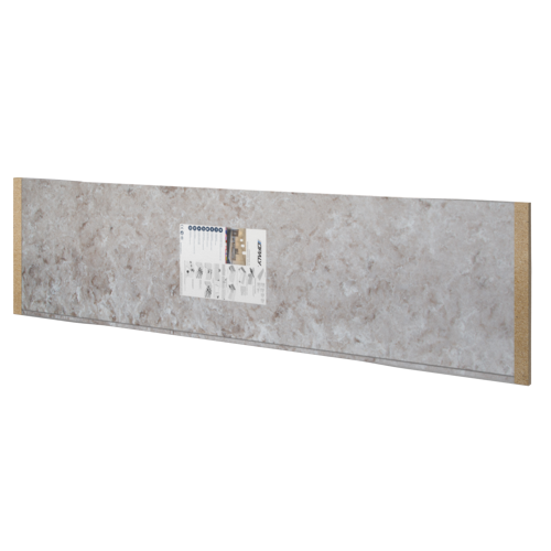 Столешница Раффиа 240x60x2 см искусственный камень цвет бежевый - фото 9