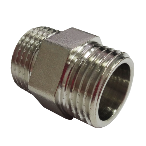 Ниппель Valfex 1/2" НР мм никелированная латунь VF.582.N.012.BIR