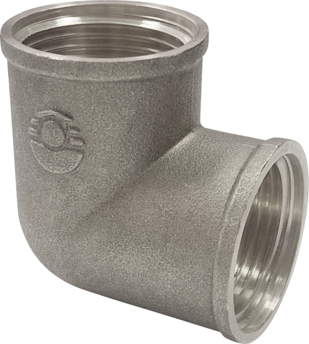 Угол 90° Valfex 1/2" ВР мм никелированная латунь VF.090.N.012.BIR