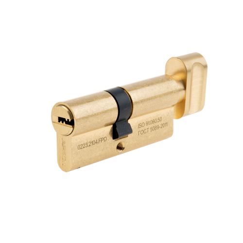Цилиндровые механизмы Apecs Pro LM-68(31/37C)-C-G 68 мм, ключ/вертушка, цвет золотой