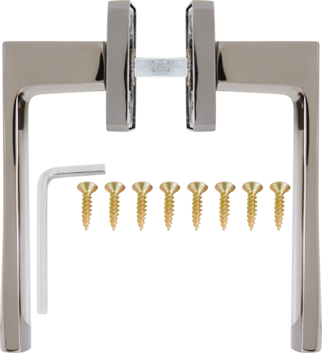 Дверные ручки AL 152 F комплект цвет графит - фото 2