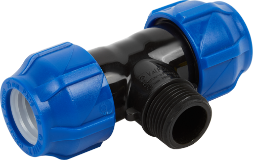 Тройник комбинированный ПНД Valfex 25x3/4"x25 мм НР 1210022503425