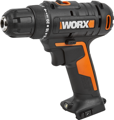 Дрель-шуруповерт аккумуляторная Worx WX100, 20 В Li-ion 1x2 Ач - фото 2