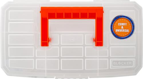 Органайзер для крепежа Blocker Techniker прозрачный 84x236x236 мм, пластик - фото 2