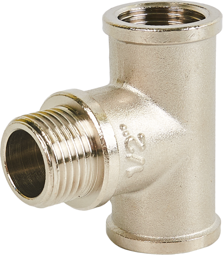 Тройник Stout 1/2" ВР-НР мм латунь