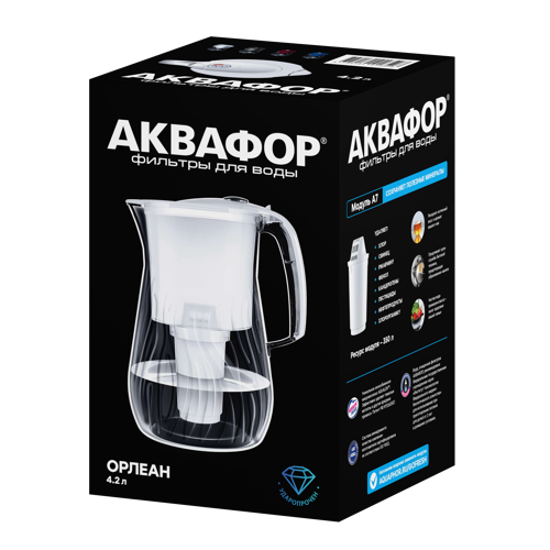 Фильтр-кувшин для очистки воды Аквафор Орлеан 4.2 л цвет белый - фото 7