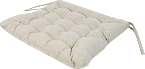 Сидушка Linen Way Elegan 38x38 см цвет бежевый - фото 2