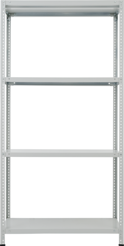 Стеллаж металлический 4 полки 200x100x40 см цвет серый нагрузка на полку 150 кг - фото 8