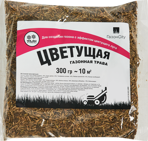 Семена газона Газонcity Цветущий 0.3 кг