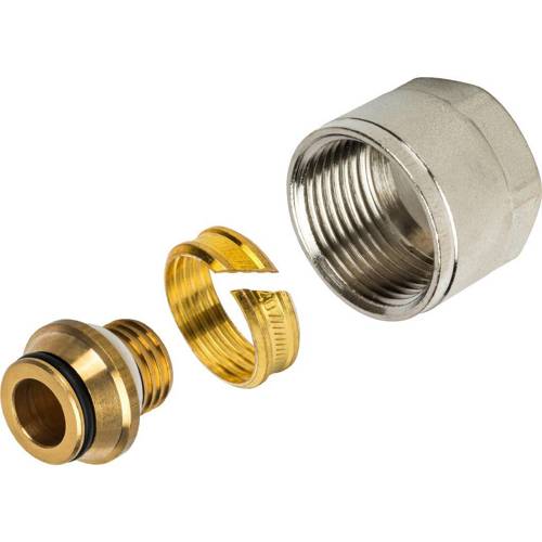 Евроконус для металлопластиковой трубы Stout 3/4"x20x2.0 мм ВР латунь SFC-0021-002020 - фото 3
