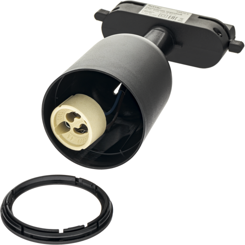 Трековый светильник спот поворотный Ritter Artline 55x87мм под лампу GU10 до 2.6м² пластик цвет чёрный - фото 6