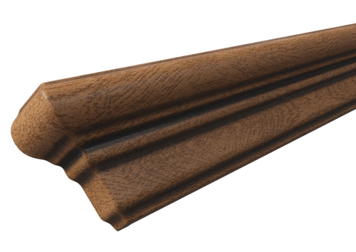 Капитель 1460x80x35.4 мм ПВХ ламинация цвет дуб аурум