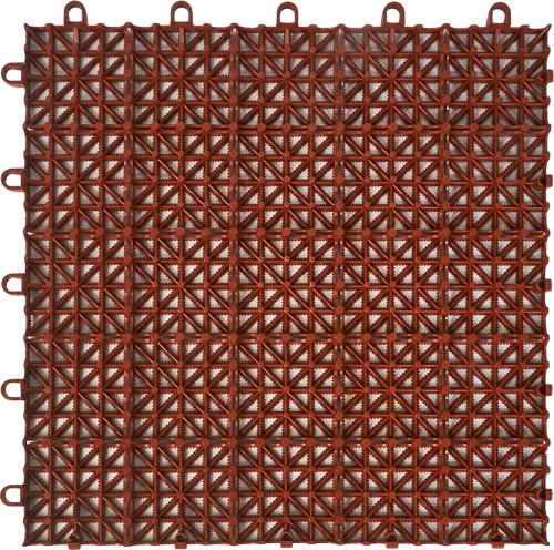 Покрытие садовое модульное 33x33x1.6 см 9 шт 1 м² цвет коричневый - фото 3