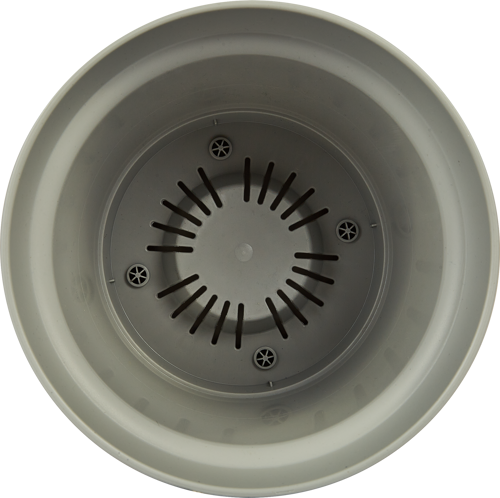 Горшок цветочный Homver Mint ø185 h14.2 см v2.3 л пластик серый - фото 2