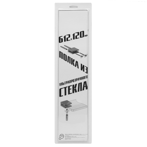 Полка для ванной Omega Glass NNSP8 12x61.2 см стекло - фото 6