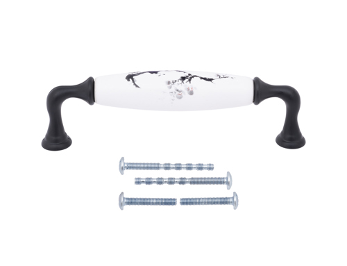 Мебельная ручка-скоба Casalingo ЦАМ 128 мм матовый черный - фото 2