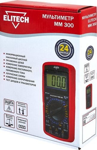 Мультиметр Elitech ММ 300 - фото 7