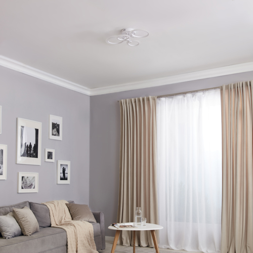 Люстра потолочная светодиодная Escada Orbita 10224/4LED 56W с пультом д/у 20 м² регулируемый белый свет цвет белый - фото 13