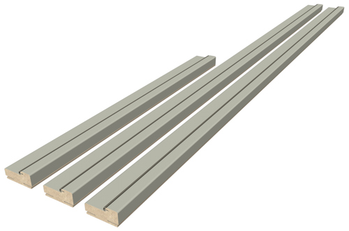Дверная коробка телескопическая Рондо/Лион 2100x70x28 мм Hardflex ламинация цвет серый жемчуг (комплект 2.5 шт.) - фото 2