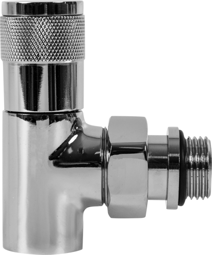 Комплект вентилей для радиатора угловой Royal Thermo Piano 1/2" латунь - фото 3