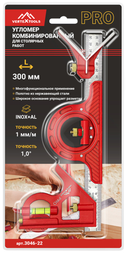 Угольник Vertextools 300 мм - фото 5