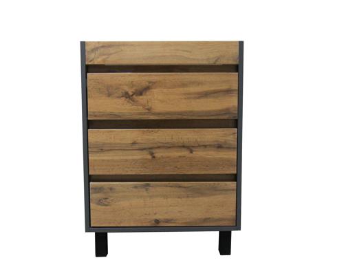 Тумба под раковину Wood TWN60 напольная 60 см цвет дуб вотан/антрацит - фото 5