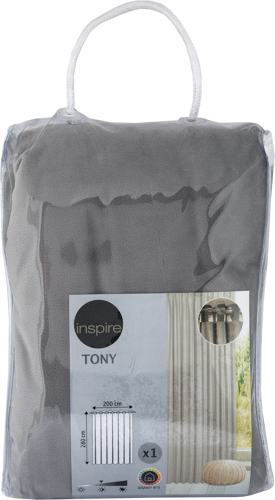 Штора со скрытыми петлями Inspire Tony 200x280 см цвет серый Granit 3 - фото 9