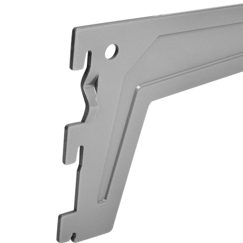 Кронштейн для полок Spaceo 50 см нагрузка до 25 кг цвет серебро - фото 2