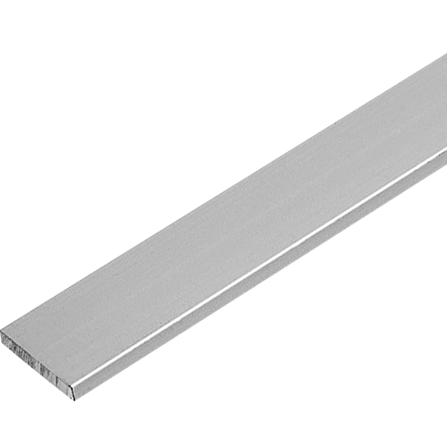 Пластина 10x2x2000 мм алюминий цвет серебро