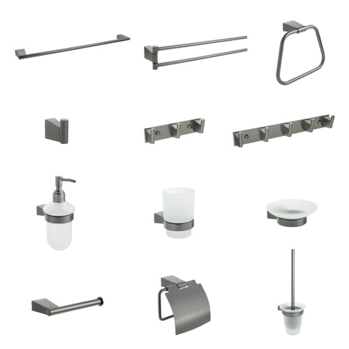 Вешалка Fixsen Trend Graphite FX-98005-3, стальная, 3 крючка, цвет графит - фото 2