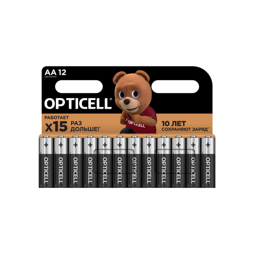 Батарейка Opticell Basic алкалиновая LR6 AA 12 шт.