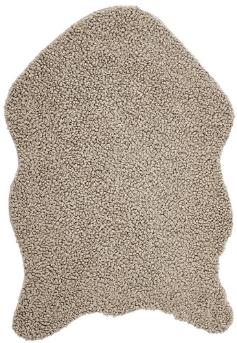 Ковер-шкура Teddy 60x90 см полиэстер цвет бежевая - фото 2