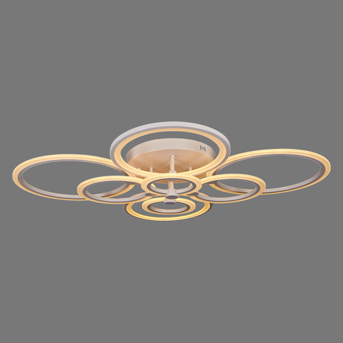 Люстра потолочная светодиодная Escada Orbita 10224/8LED 161W с пультом д/у 42 м² регулируемый белый свет цвет белый - фото 5