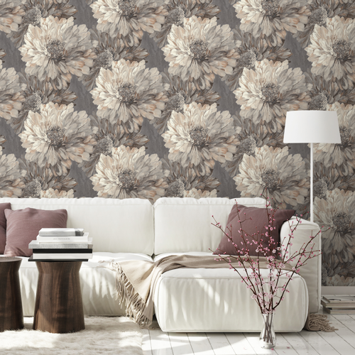 Обои флизелиновые Euro Decor Stella серые 1.06 м ED7253-23 - фото 3