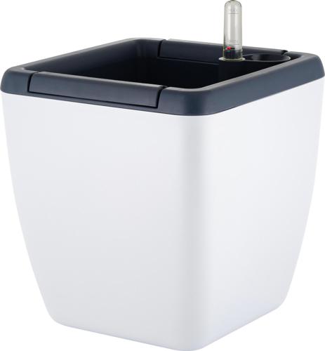 Горшок цветочный Ingreen Munchen 19x19x20.5 см v5/2.2 л пластик белоснежный жасмин