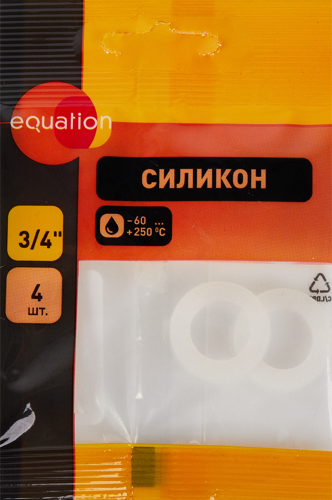 Прокладка силиконовая Equation силикон 3/4" 4 шт.