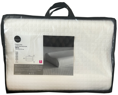 Подушка анатомическая Inspire Orto 38x53 см полиэстер - фото 3
