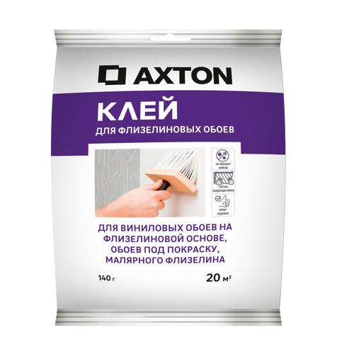 Клей для флизелиновых обоев Axton 20 м² 140 гр