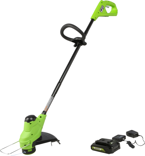 Триммер аккумуляторный GreenWorks 2107207SA 24 В 1x2 Ач АКБ и ЗУ входит в комплект - фото 2