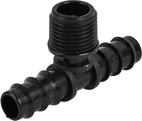 Тройник для ПНД трубки BOUTTE, 1/2"x16 мм