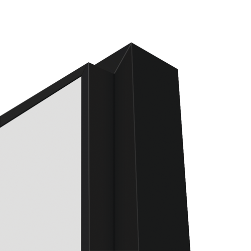 Дверь межкомнатная глухая обратного открывания с замком комплекте Invisible 90x200 см цвет белый правый - фото 4