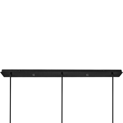 Подвесной светильник Vitaluce Джорджия 3 лампы 9м² Е27 цвет черный матовый - фото 5