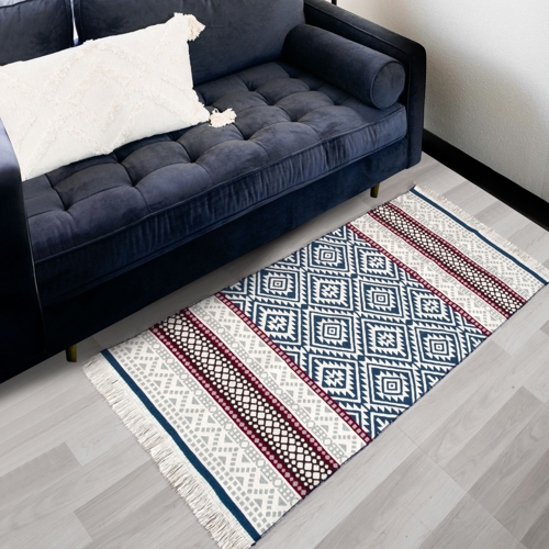 Ковер Maya 80x150 см хлопок 1357 цвет синий