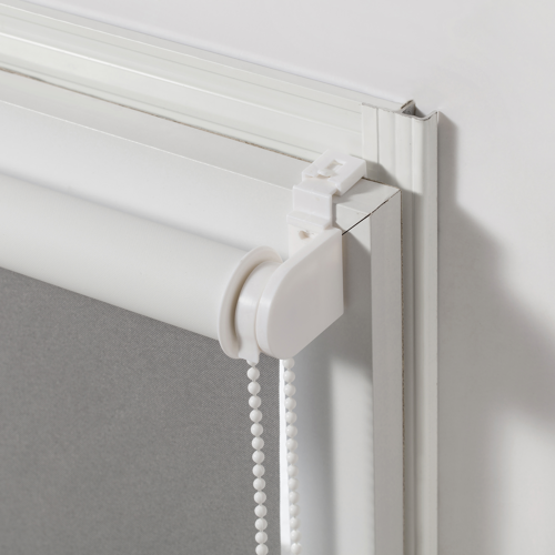 Штора рулонная блэкаут Inspire Santos 50x160 см серая - фото 3