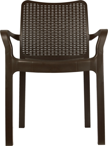 Стул Ingreen Rattan 50.6x58x83.3 см пластик коричневый - фото 4