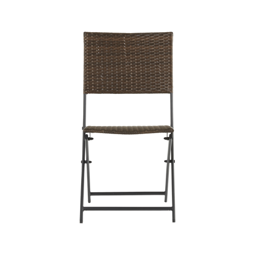 Стул садовый складной Zena Origami 44x84x59 см, искусственный ротанг, цвет тёмно-коричневый - фото 3
